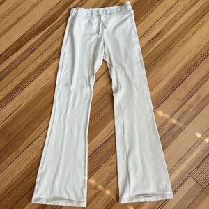 brandy melville cream flare pants